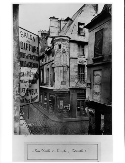 Rue Vieille-du-Temple, Paris, 1858-78 by Charles Marville
